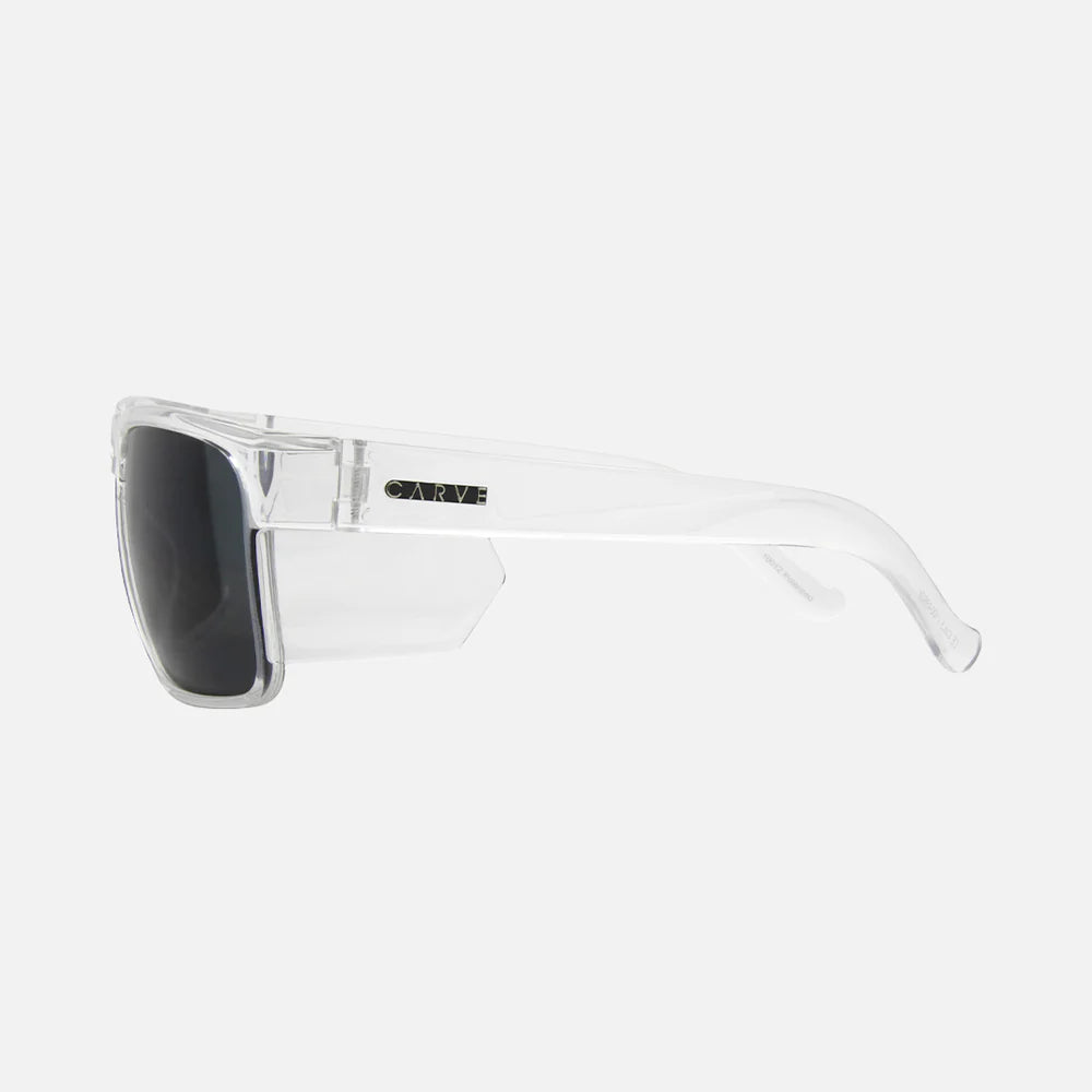 CARVE VENDETTA - SAFETY GLOSS CLEAR FRAME - GREY POLARIZED LENS