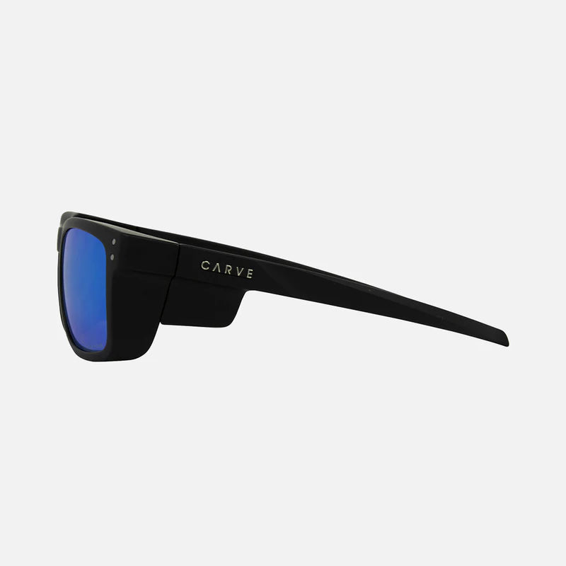 CARVE SMOKO - SAFETY MATT BLACK FRAME - GREY POLARIZED BLUE IRIDIUM LENS