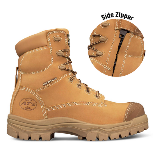 OLIVER 150MM WHEAT ZIP SIDED BOOT