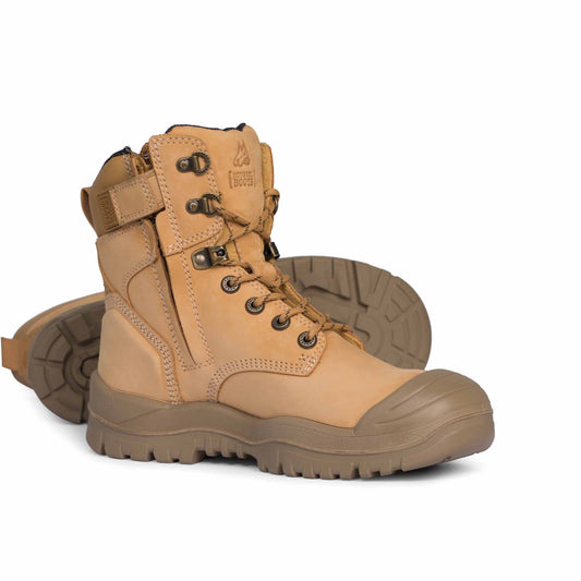 MONGREL HIGH LEG ZIPSIDER BOOT W/ SCUFF CAP