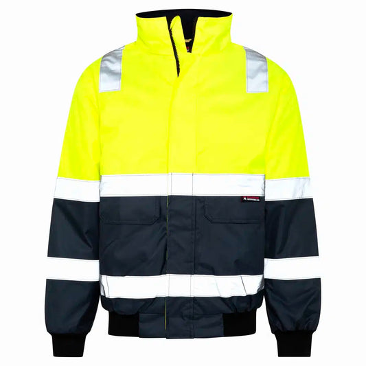 SPARTAN TAPED WATERPROOF HI VIS BOMBER JACKET