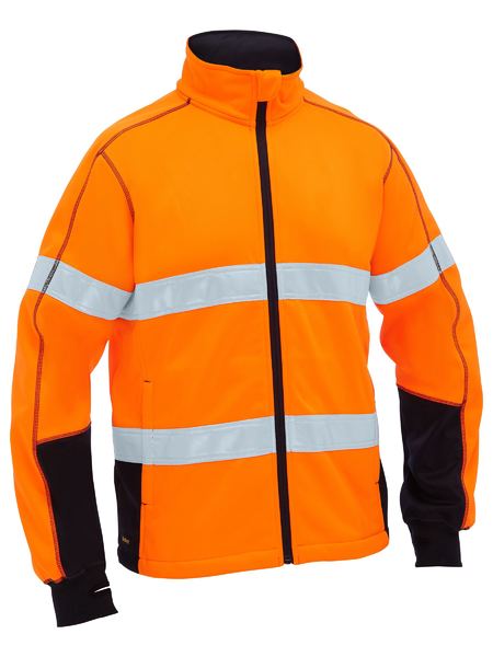 BISLEY TAPED HI VIS ZIP FRONT FLEECE