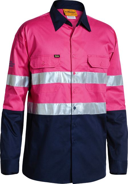 BISLEY TAPED HI VIS COOL LIGHTWEIGHT SHIRT