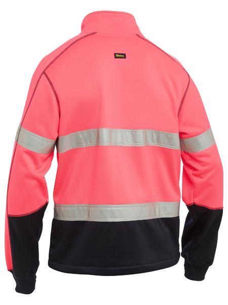 BISLEY TAPED HI VIS ZIP FRONT FLEECE