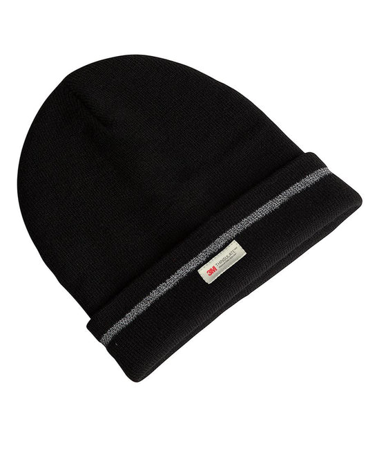 JB'S REFLECTIVE THINSULATE BEANIE BLACK