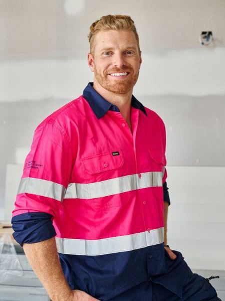 BISLEY TAPED HI VIS COOL LIGHTWEIGHT SHIRT