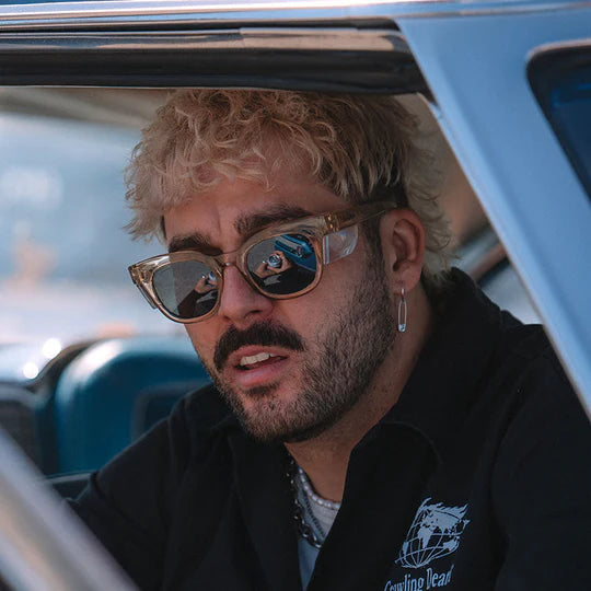 SAFESTYLE HARPS CHAMPAGNE FRAME POLARISED LENS SAFETY GLASSES