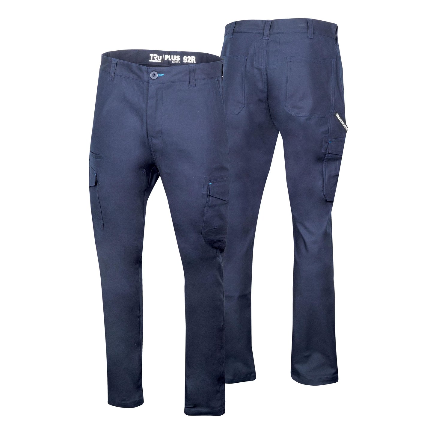 TRU WORKWEAR MIDWEIGHT COTTON STRETCH CARGO TROUSERS