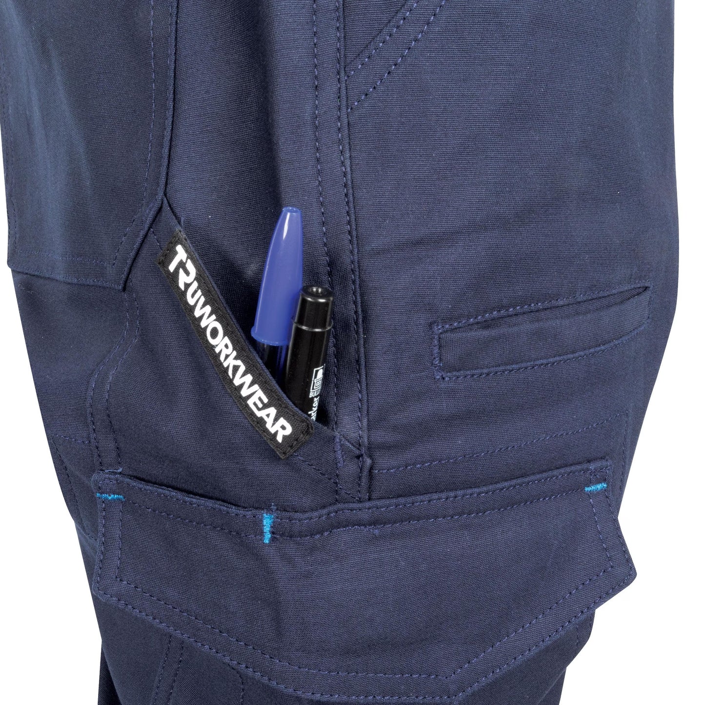 TRU WORKWEAR MIDWEIGHT COTTON STRETCH CARGO TROUSERS