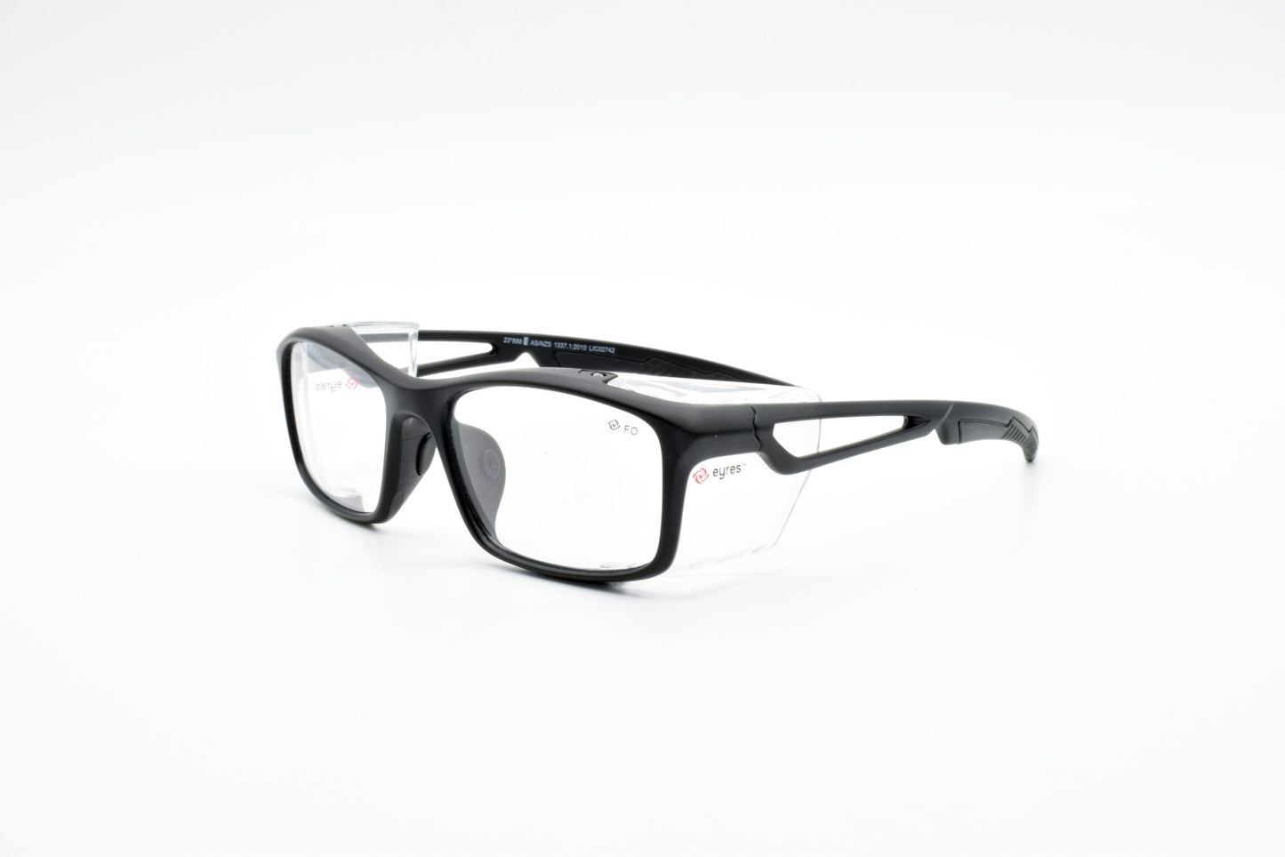 EYRES THIRTY 33 CLEAR LENS, MATTE BLACK FRAME