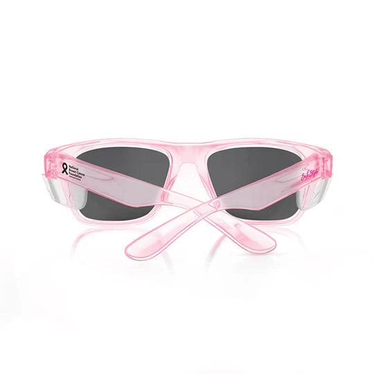 SAFESTYLE FUSIONS PINK FRAME POLARISED UV400 LENS SAFETY GLASSES