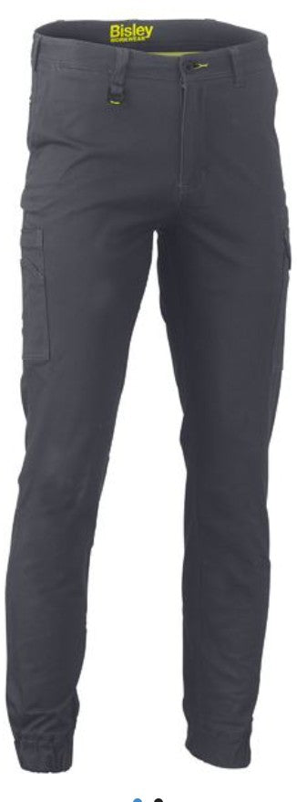 BISLEY STRETCH COTTON DRILL CARGO CUFFED PANTS