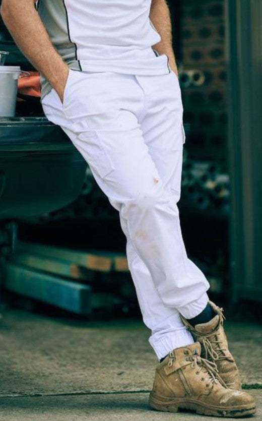 BISLEY STRETCH COTTON DRILL CARGO CUFFED PANTS