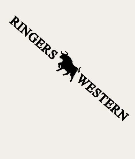 RINGERS WESTERN LARGE LONG DIE CUT STICKER