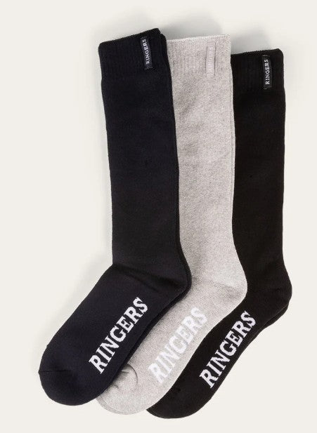 RINGERS WESTERN KENILWORTH MENS 3 PACK SOCKS - MULTI
