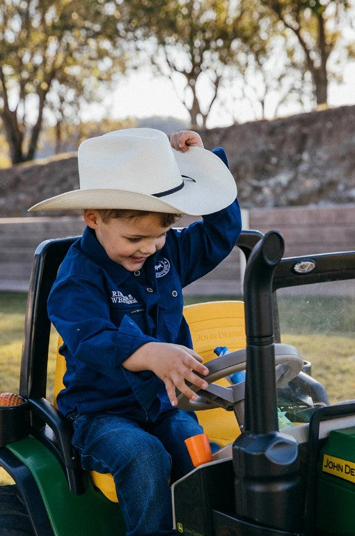RINGERS WESTERN WEST KIDS HAT - WHITE