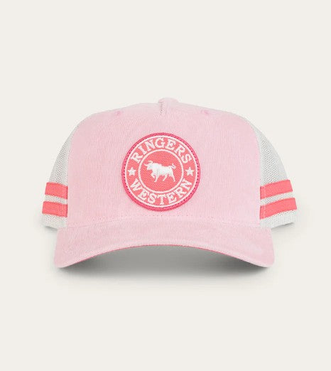 RINGERS WESTERN MCCOY KIDS TRUCKER CAP - BARLEY PINK