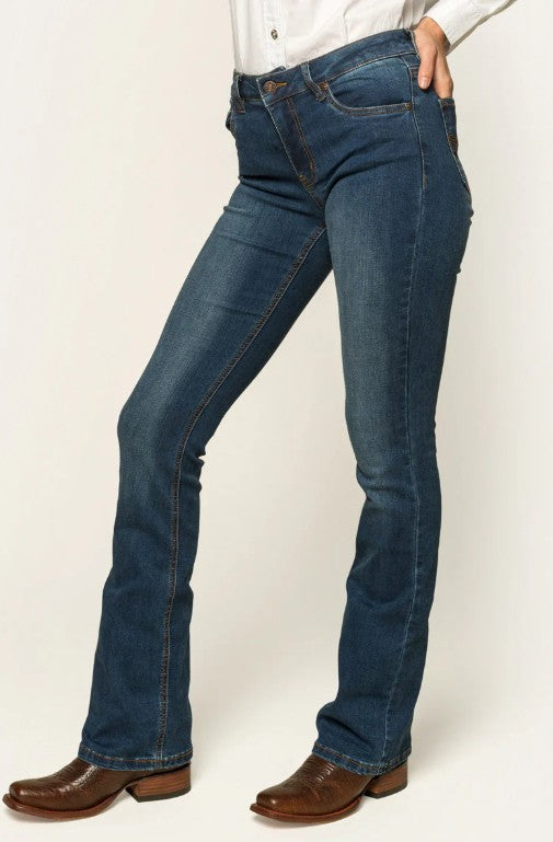 RINGERS WESTERN KATHERINE WOMENS MID-RISE BOOTLEG JEANS