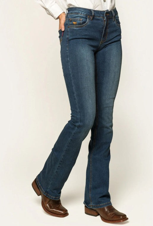 RINGERS WESTERN KATHERINE WOMENS MID-RISE BOOTLEG JEANS