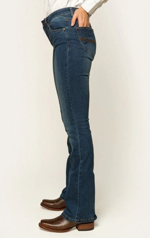 RINGERS WESTERN KATHERINE WOMENS MID-RISE BOOTLEG JEANS
