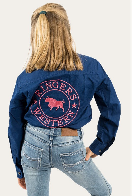 RINGERS WESTERN JACKAROO KIDS FULL BUTTON WORK SHIRT