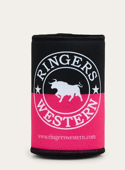 RINGERS WESTERN SPLICE STUBBY COOLER - PINK / NAVY