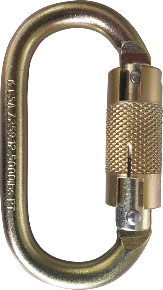 MAXISAFE SCREWGATE OVAL HEAVY DUTY KARABINER