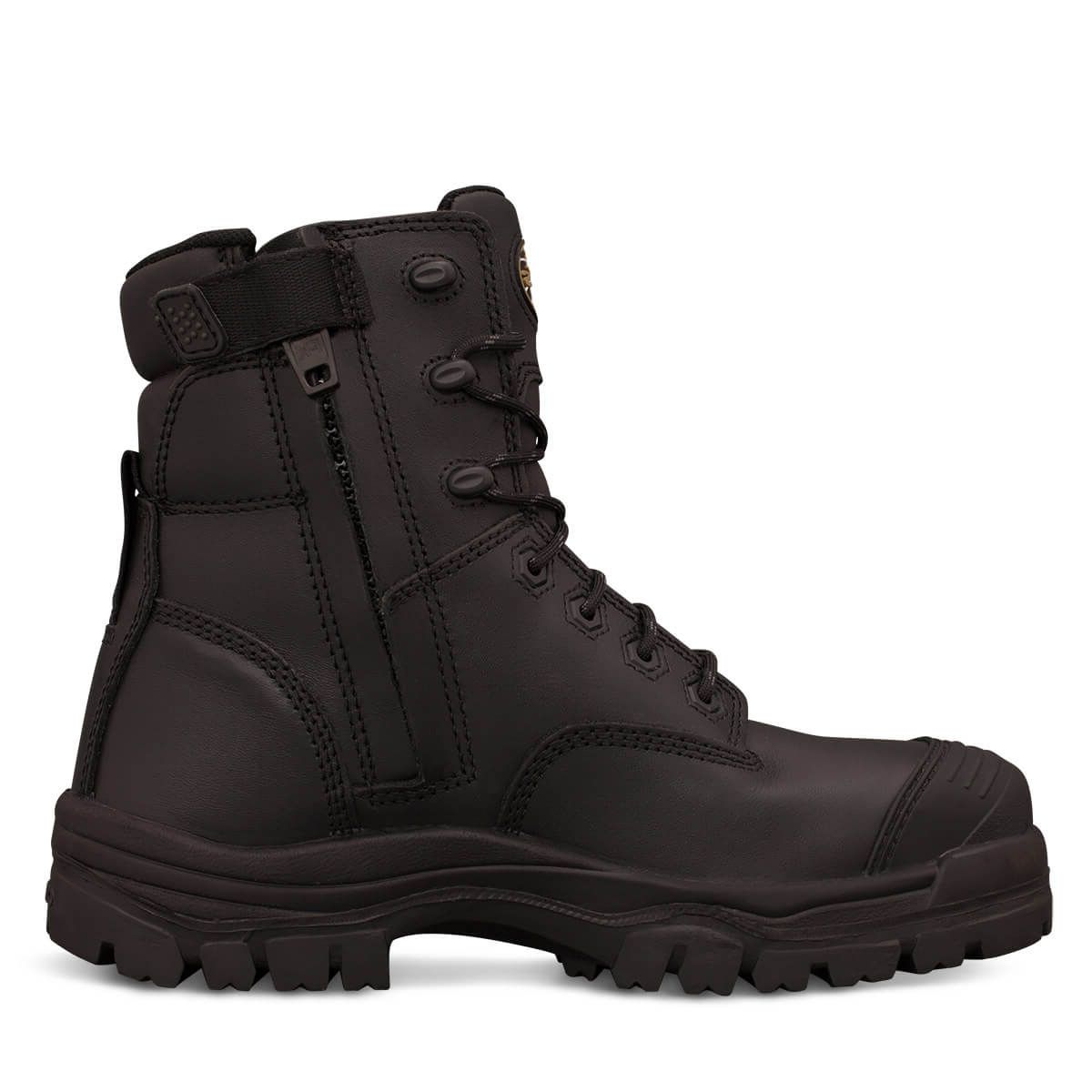 OLIVER 150MM BLACK ZIP SIDED BOOT