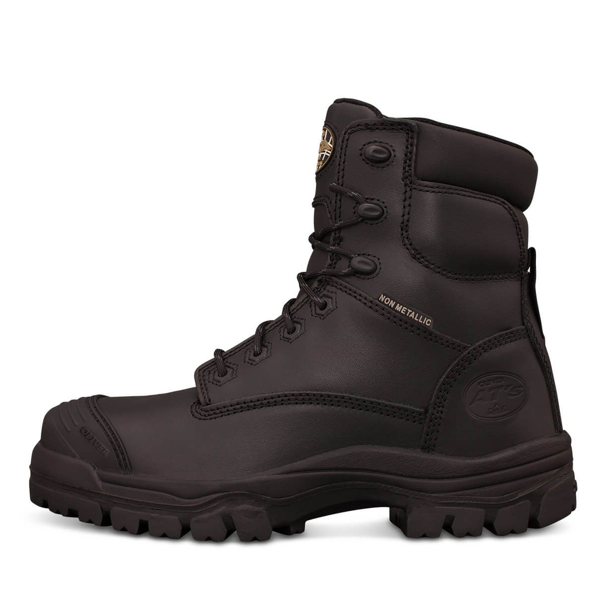 OLIVER 150MM BLACK ZIP SIDED BOOT