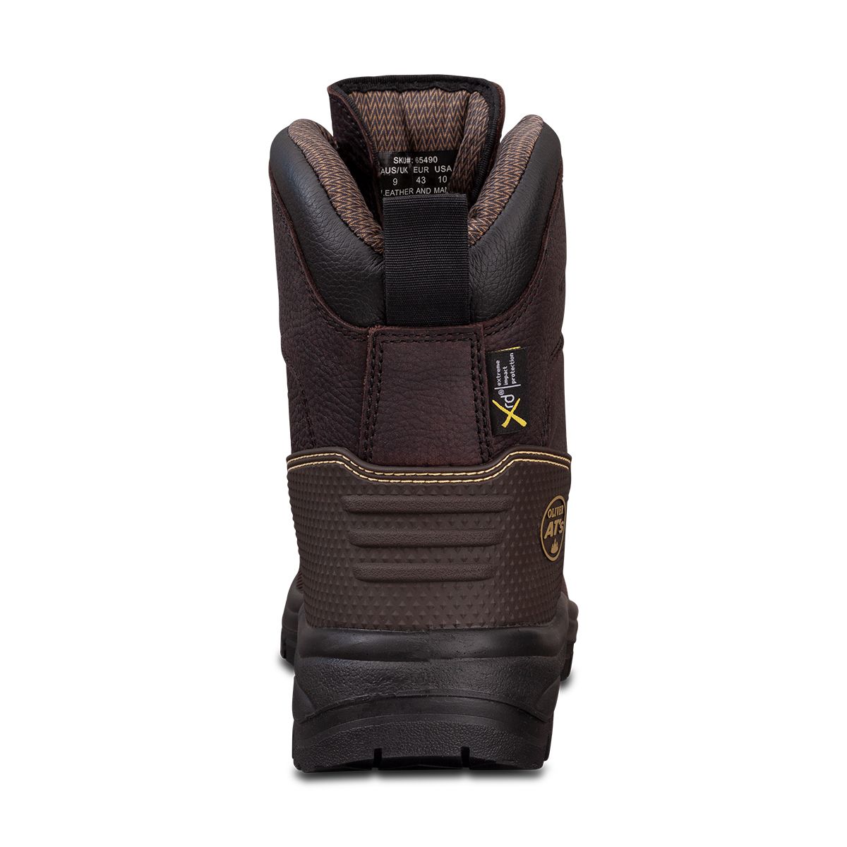 OLIVER 150MM BROWN LACE-UP BOOT – CAUSTIC AND 100% WATERPROOF