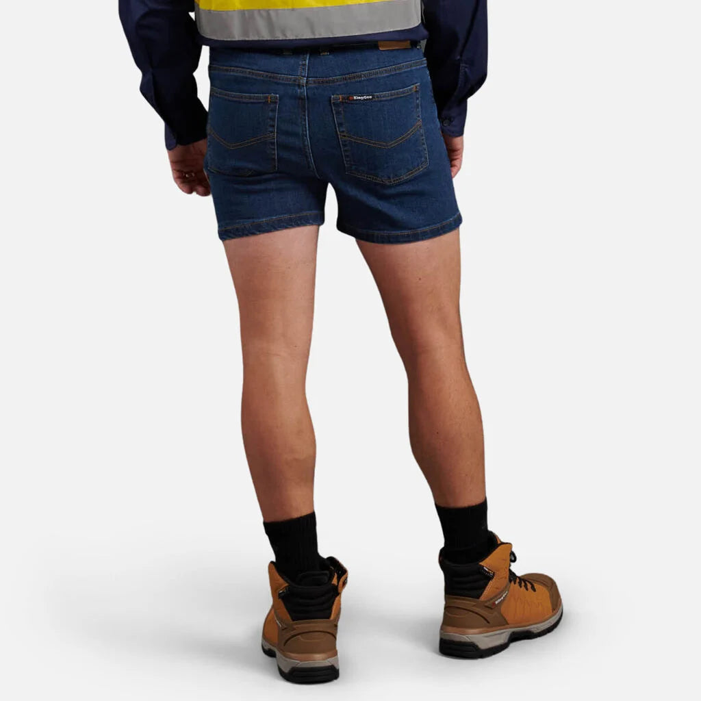 KINGGEE STRETCH DENIM WORK SHORTS