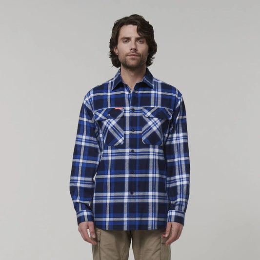 HARD YAKKA LONG SLEEVE CHECK FLANNEL