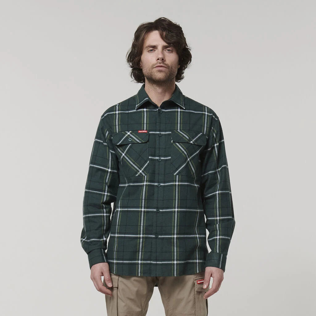 HARD YAKKA LONG SLEEVE CHECK FLANNEL