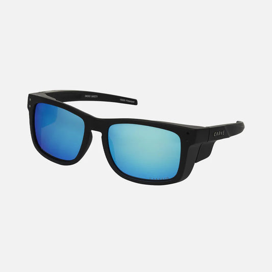 CARVE SMOKO - SAFETY MATT BLACK FRAME - GREY POLARIZED BLUE IRIDIUM LENS