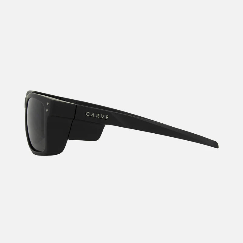 CARVE SMOKO - SAFETY MATT BLACK FRAME - GREY POLARIZED LENS