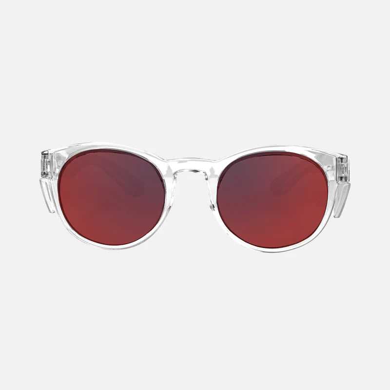 CARVE CHIPPY - SAFETY GLOSS CLEAR FRAME - GREY POLARIZED RED IRIDIUM LENS