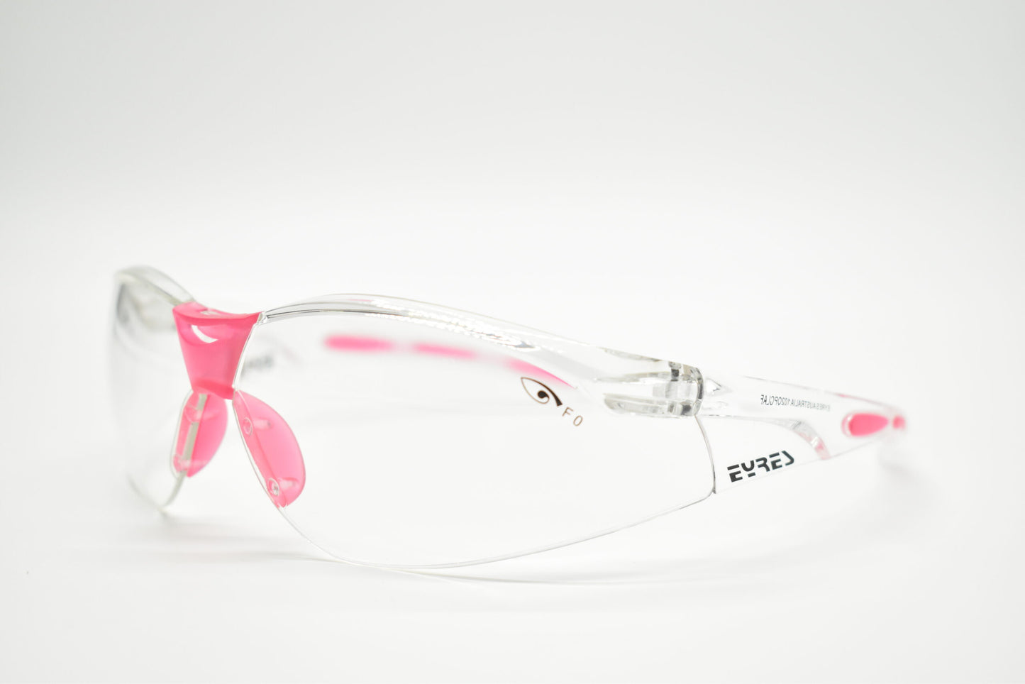 EYRES TERMINATOR CLEAR LENS, PINK ACCENTS