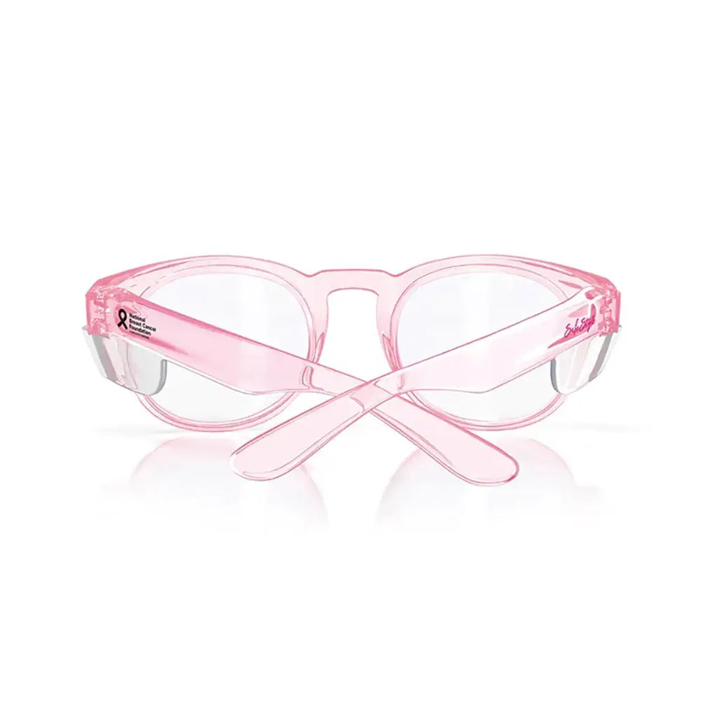 SAFESTYLE CRUISERS PINK FRAME CLEAR LENS SAFETY GLASSES