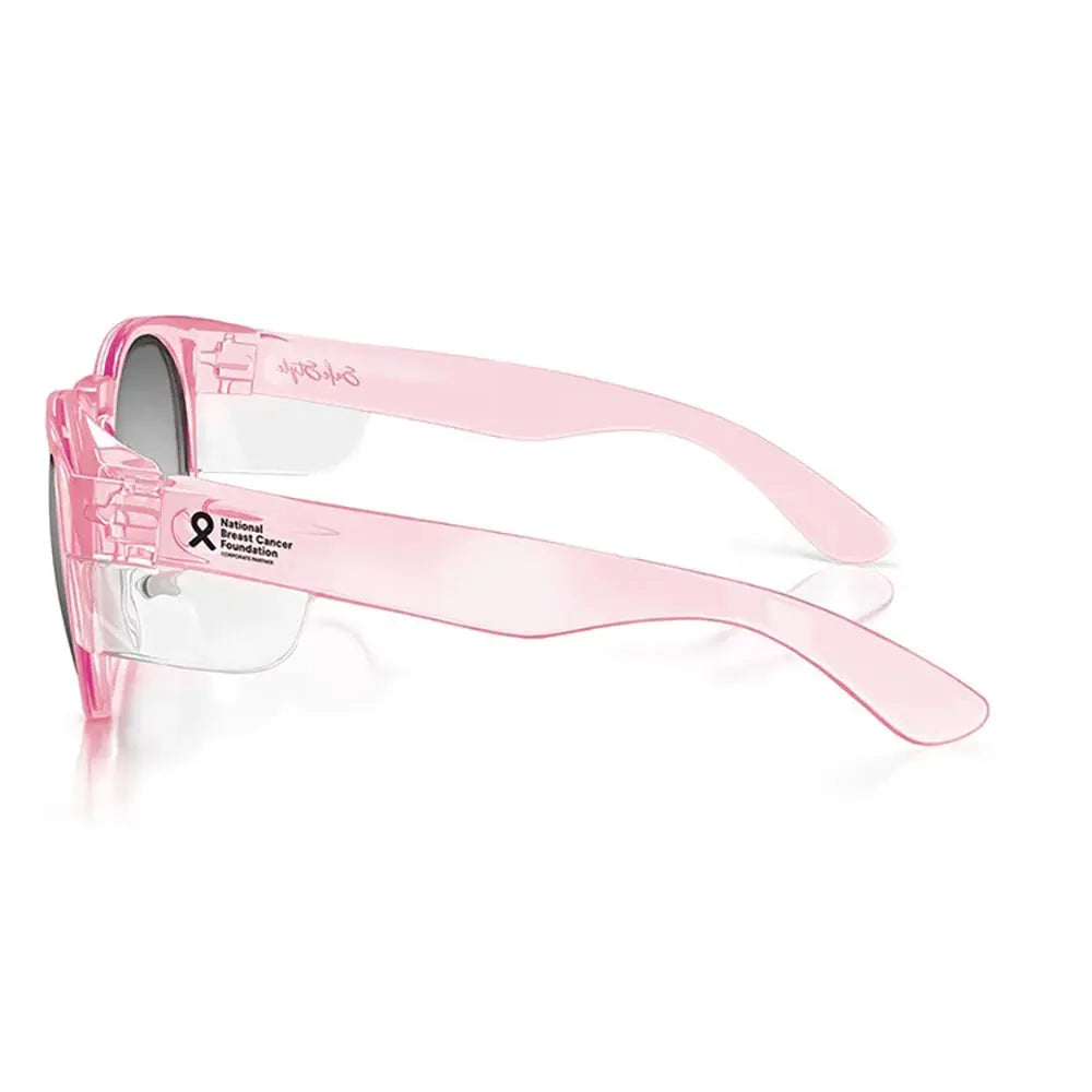 SAFESTYLE CRUISERS PINK FRAME POLARISED UV400 LENS SAFETY GLASSES