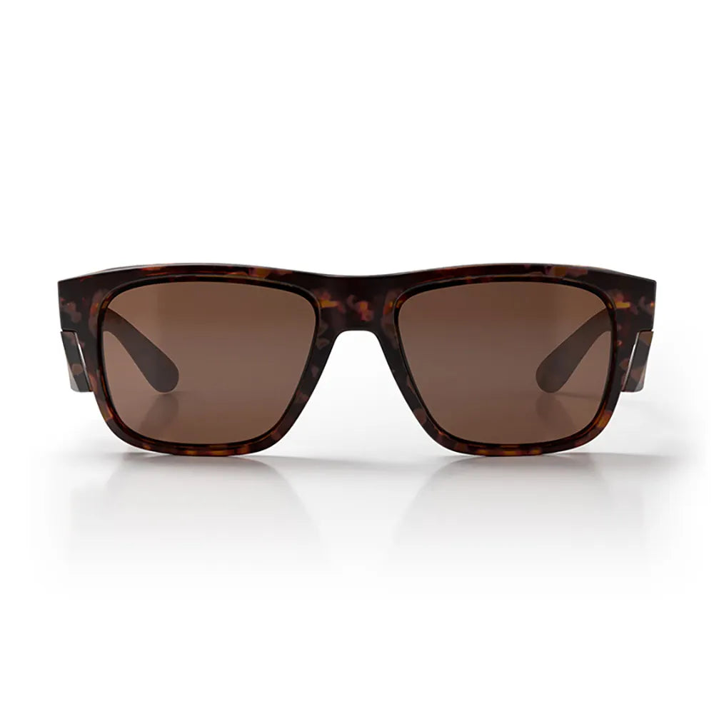 SAFESTYLE FUSIONS MATTE TORT FRAME BROWN POLARISED LENS SAFETY GLASSES