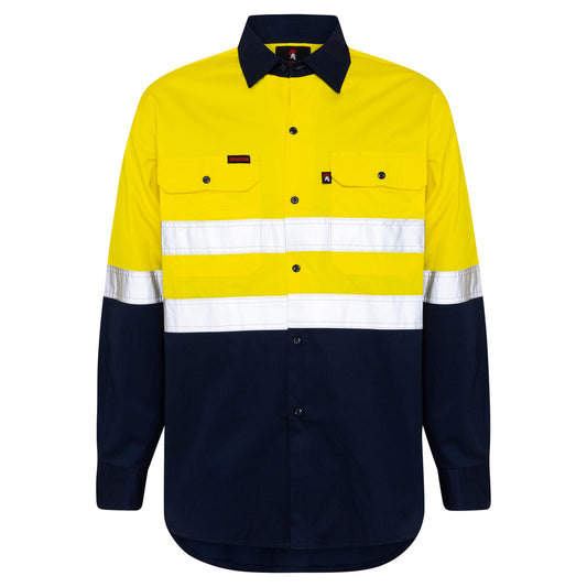 SPARTAN TAPED COOL BREATHE HI VIS SHIRT – YELLOW/NAVY