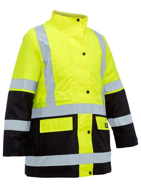 BISLEY LADIES TAPED HI VIS 5 IN 1 RAIN JACKET