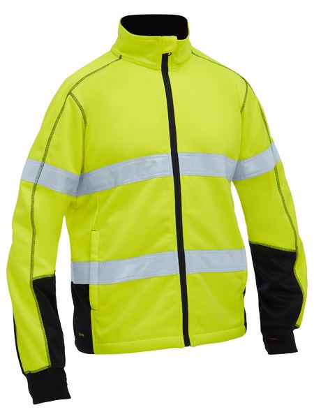 BISLEY TAPED HI VIS ZIP FRONT FLEECE