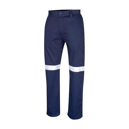 TRU WORKWEAR MIDWEIGHT DRILL TROUSER WITH REFLECTIVE TAPE