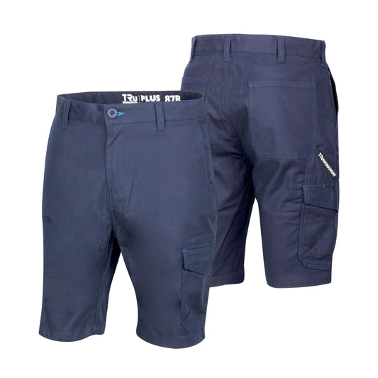 TRU WORKWEAR MIDWEIGHT COTTON STRETCH CARGO SHORTS