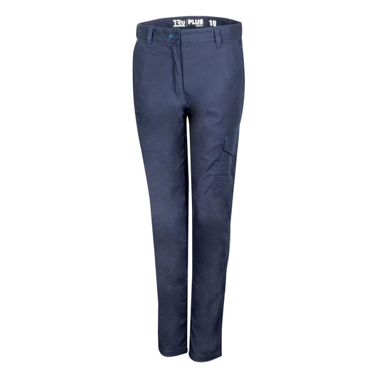 TRU BRANDS LADIES MIDWEIGHT COTTON STRETCH CARGO TROUSERS