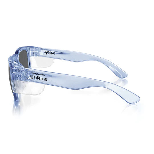 SAFESTYLE FUSIONS BLUE FRAME UV400 POLARISED LENS