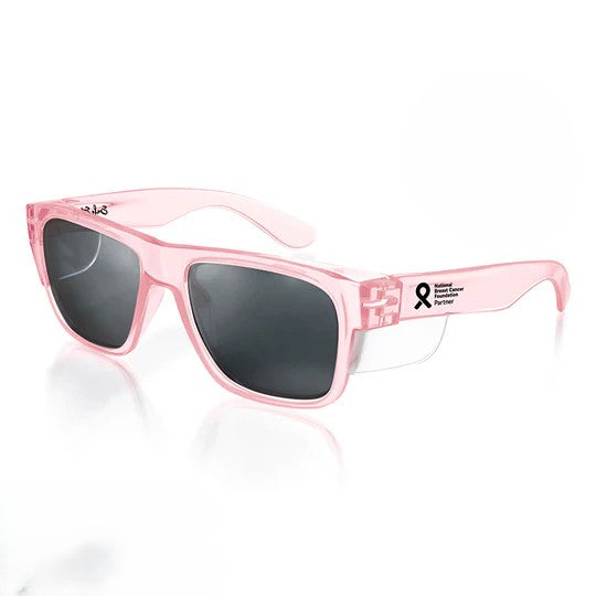SAFESTYLE FUSIONS PINK FRAME POLARISED UV400 LENS SAFETY GLASSES
