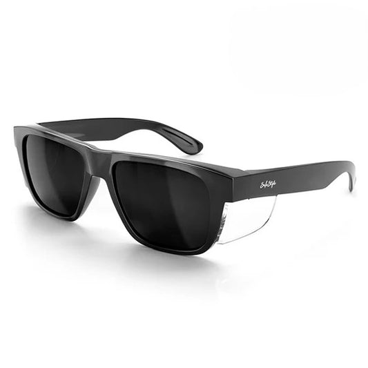 SAFESTYLE FUSIONS XL BLACK FRAME POLARISED LENS SAFETY GLASSES