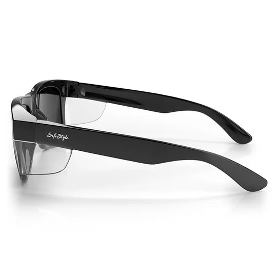 SAFESTYLE FUSIONS XL BLACK FRAME POLARISED LENS SAFETY GLASSES
